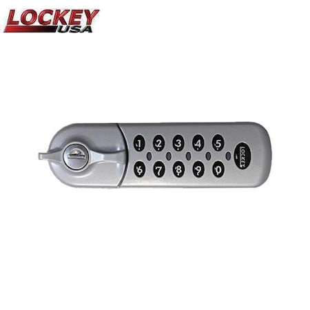 Lockey Lockey: Flush Fit Electronic Cabinet Lock - Satin Nickel - Right Handed LK-EC784-SN-RIGHT